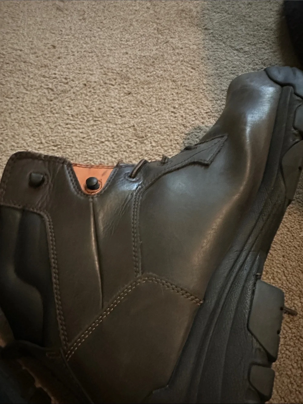 Wolverine Dark Brown Lace-Up Work Boots